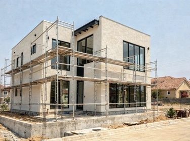 residential foundation construction with structural framing in los angeles building project Premier Contractor LA